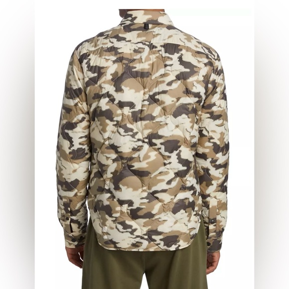 EUC Rag & Bone Sz M Padded Dane Nylon Jacket Overshirt in Desert Camo - Picture 6 of 15